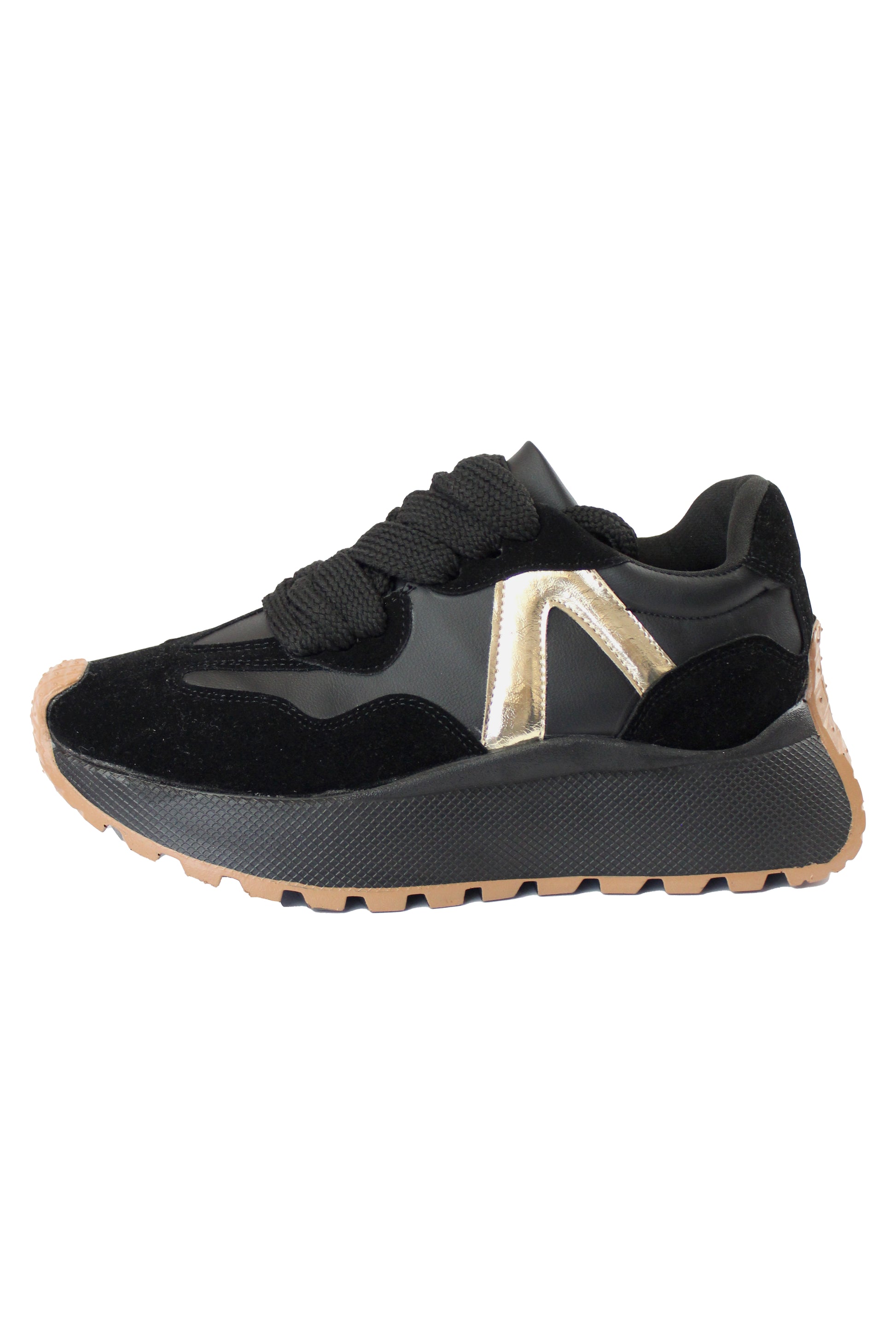 112 Teni Dakar Sneaker Negro C/Dorado