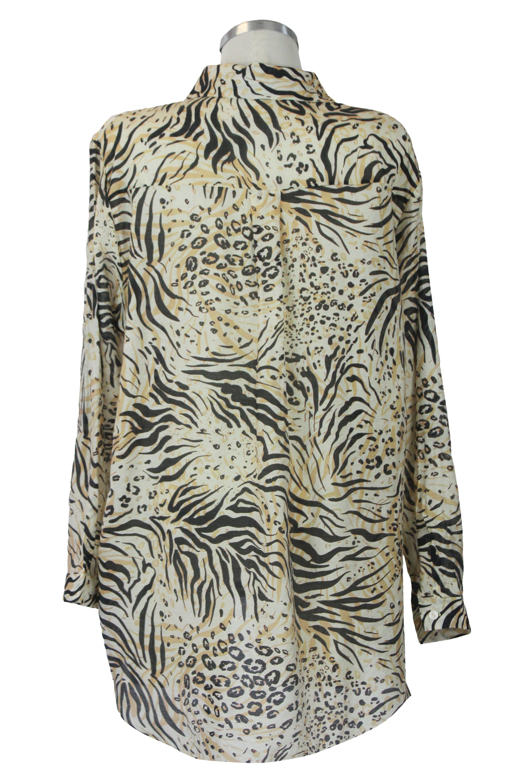 FW2498Camisa rayón Animal Print
