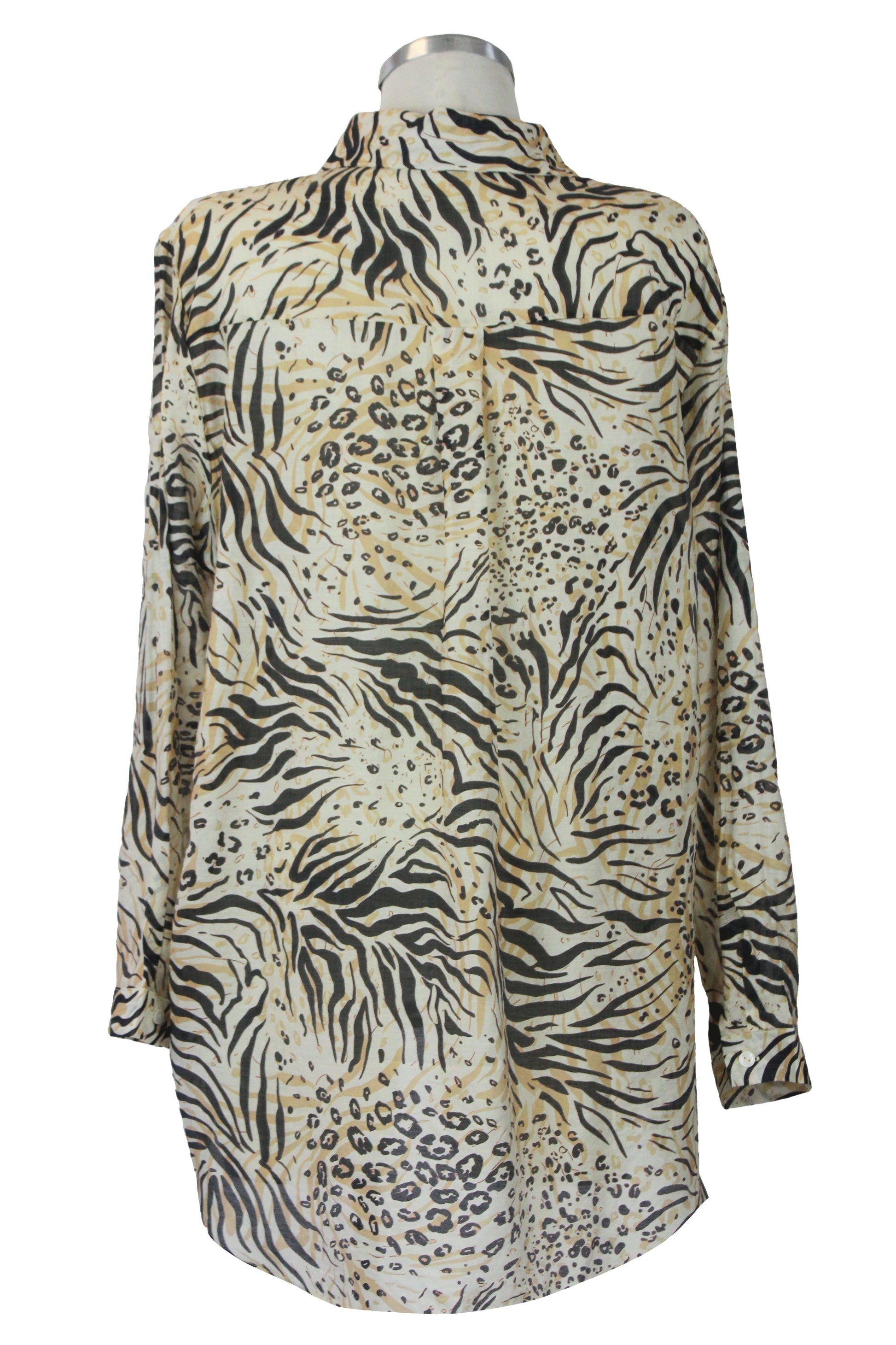 FW2498Camisa rayón Animal Print