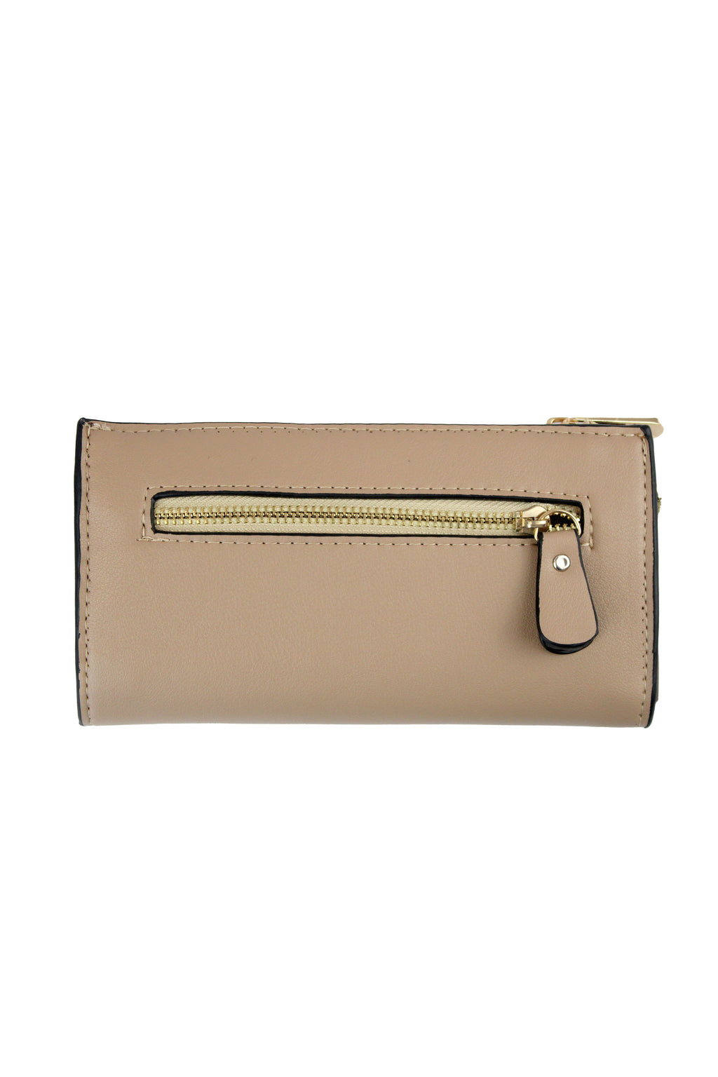 DEUX3012 Cartera Larga Lisa Zipper Trasero
