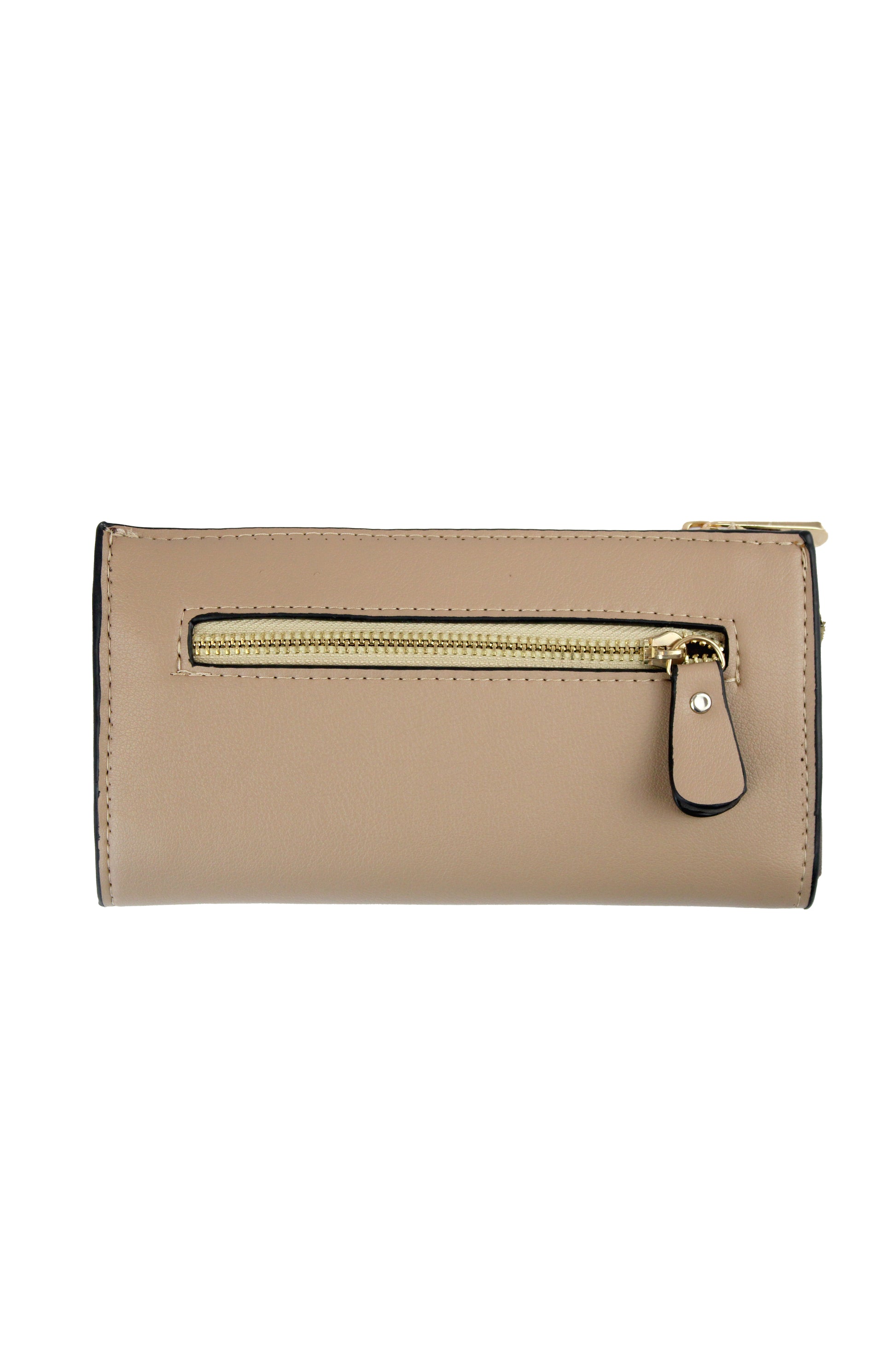 DEUX3012 Cartera Larga Lisa Zipper Trasero