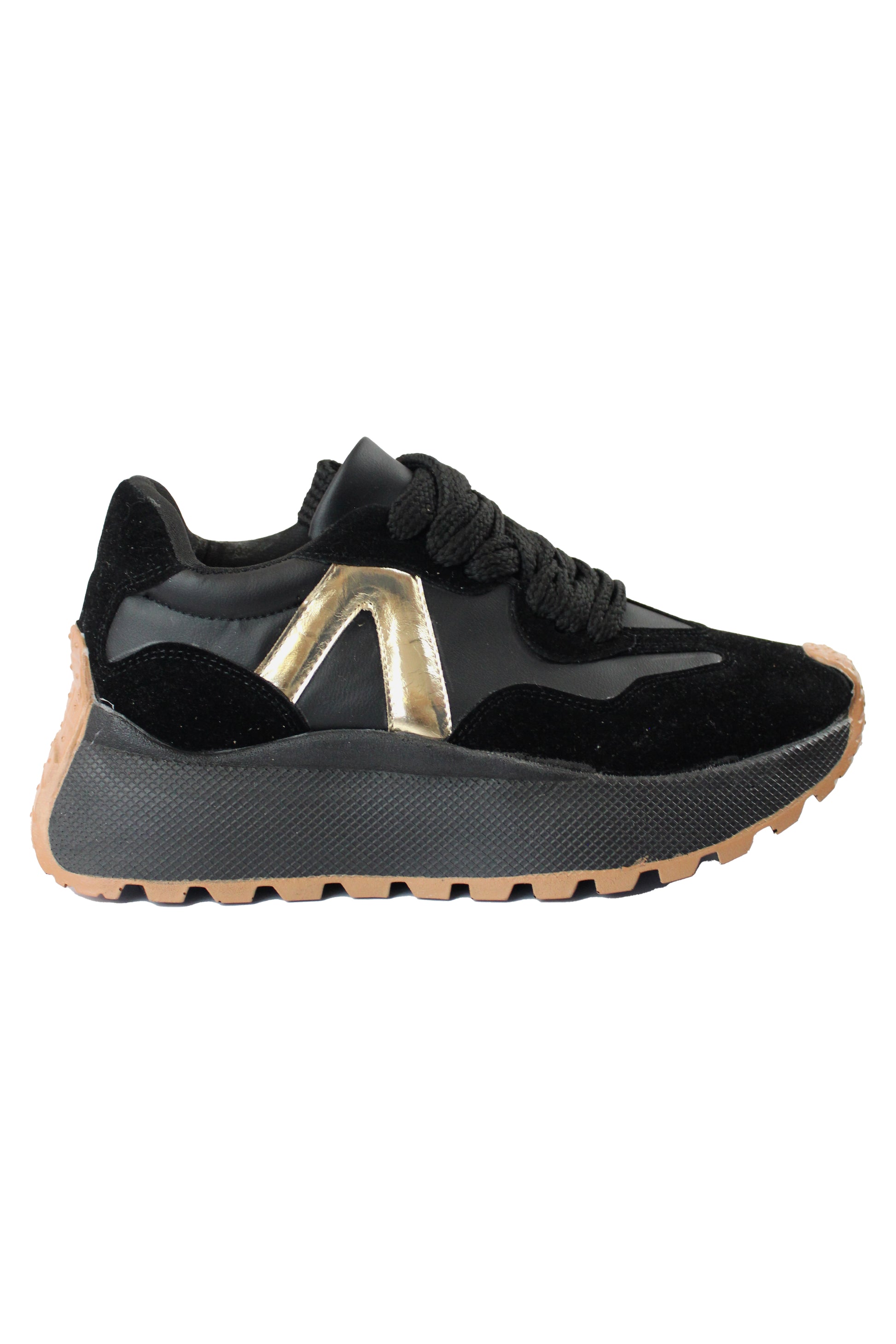 112 Teni Dakar Sneaker Negro C/Dorado