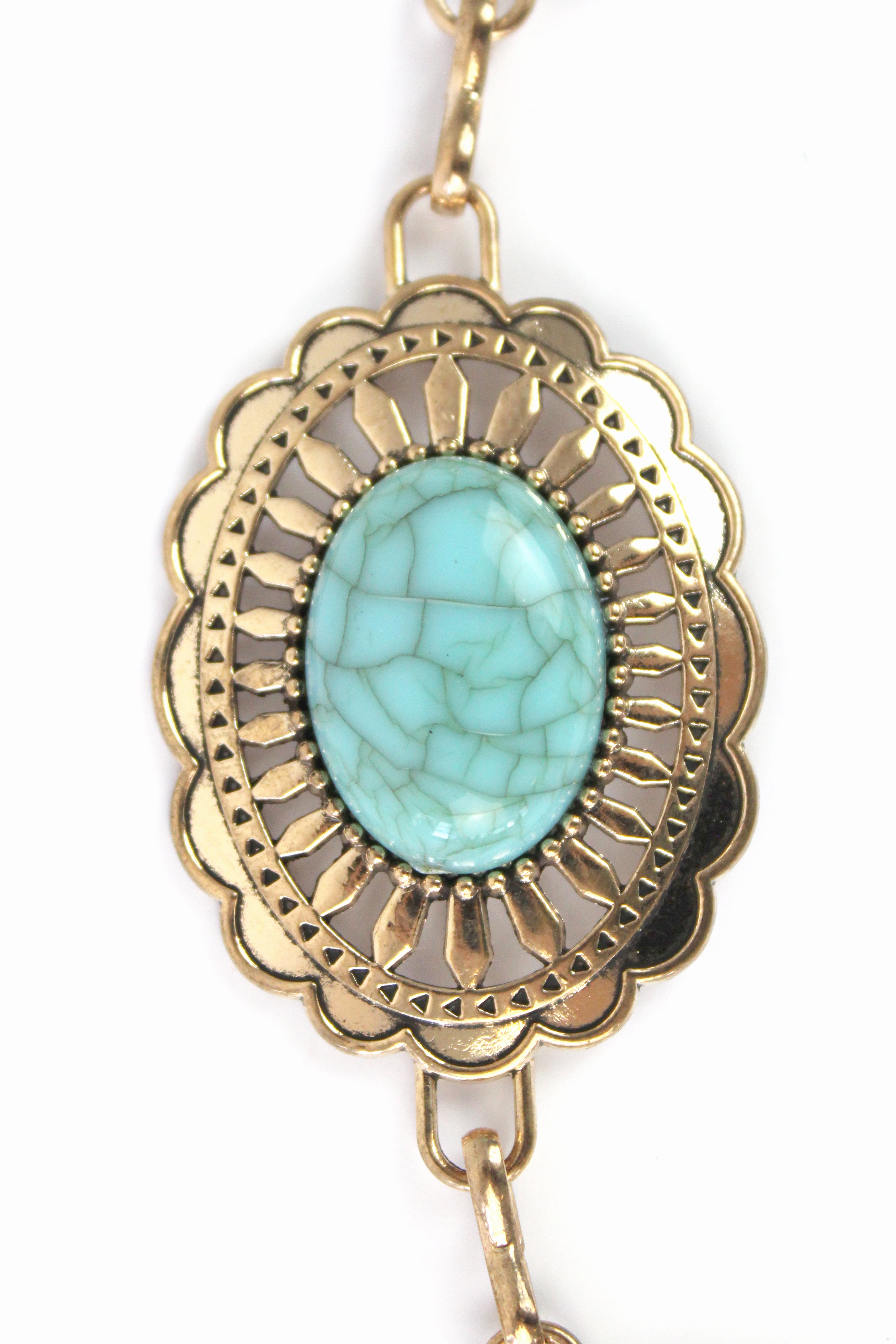 M84023 Cinto Metal Conchos