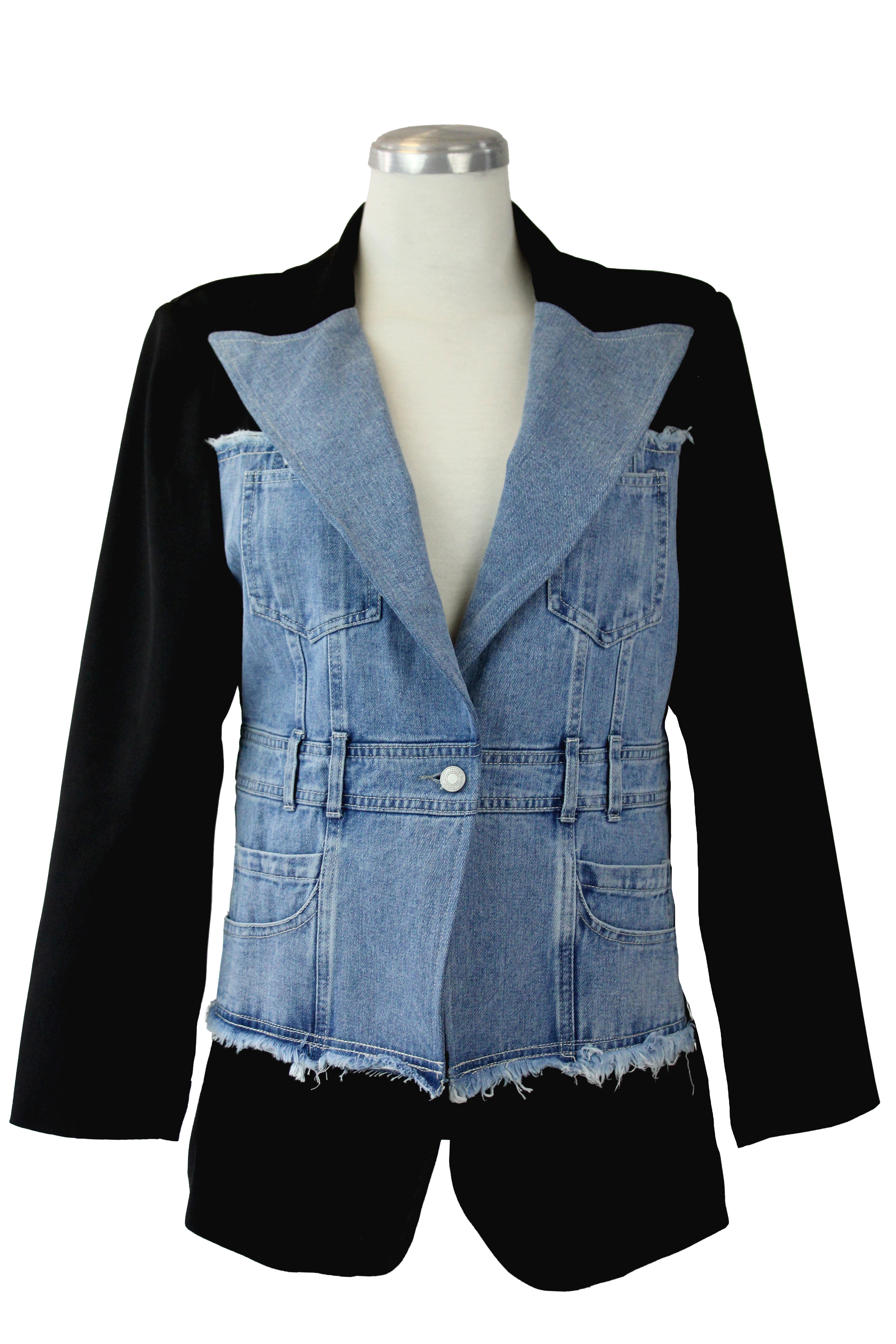 T3015 Saco Mitad Mezclilla