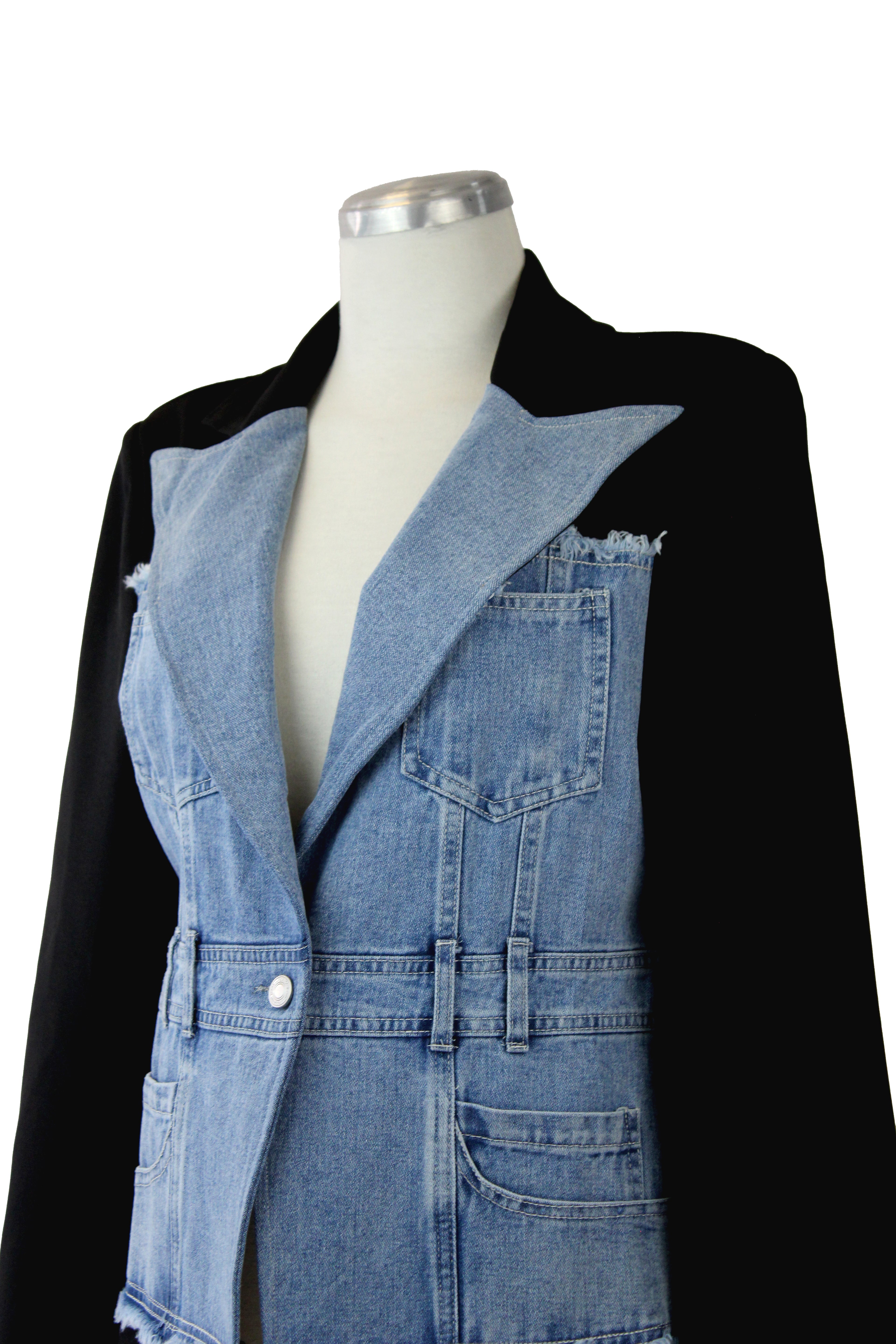 T3015 Saco Mitad Mezclilla