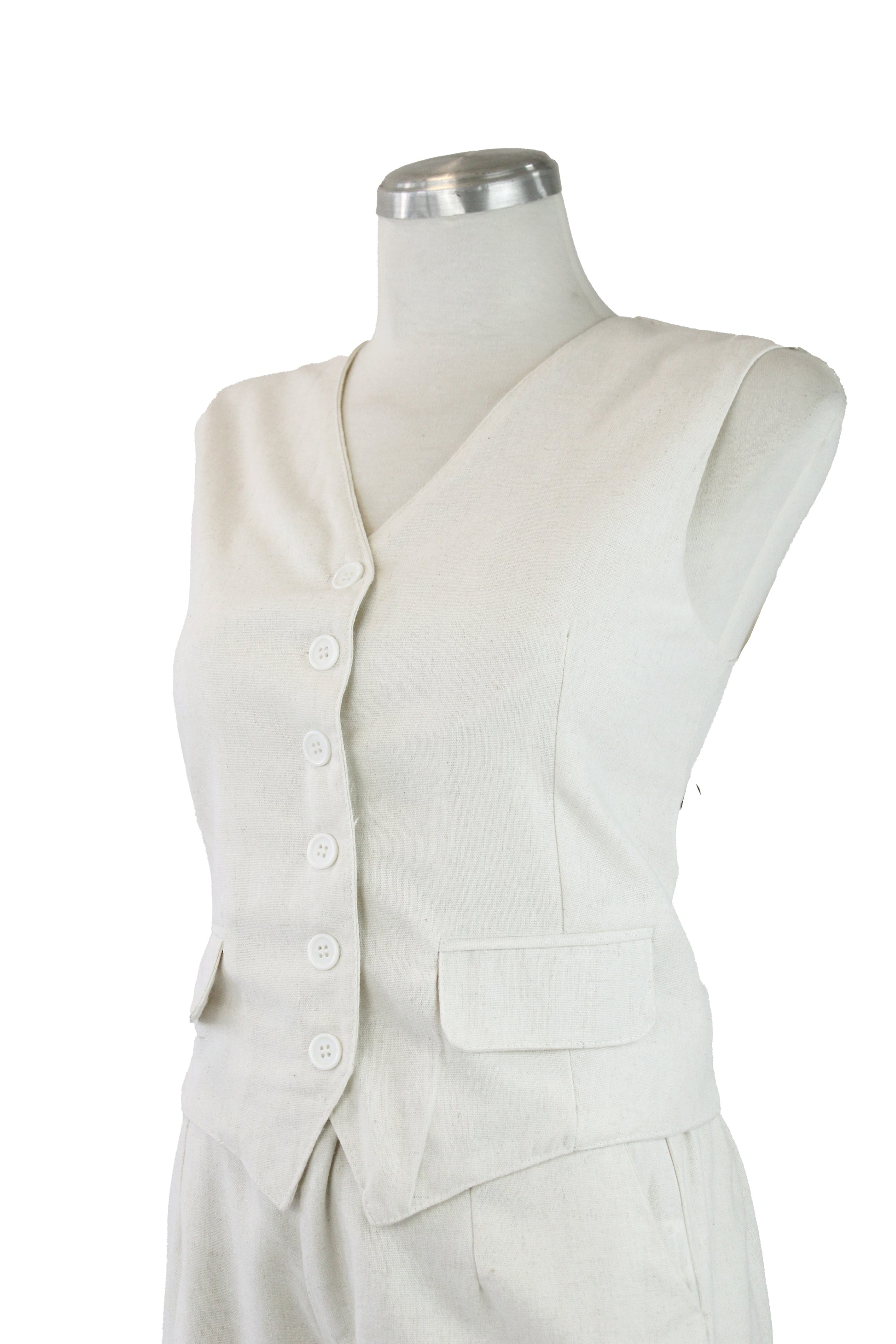 LDD1096 Conjunto Chaleco lino