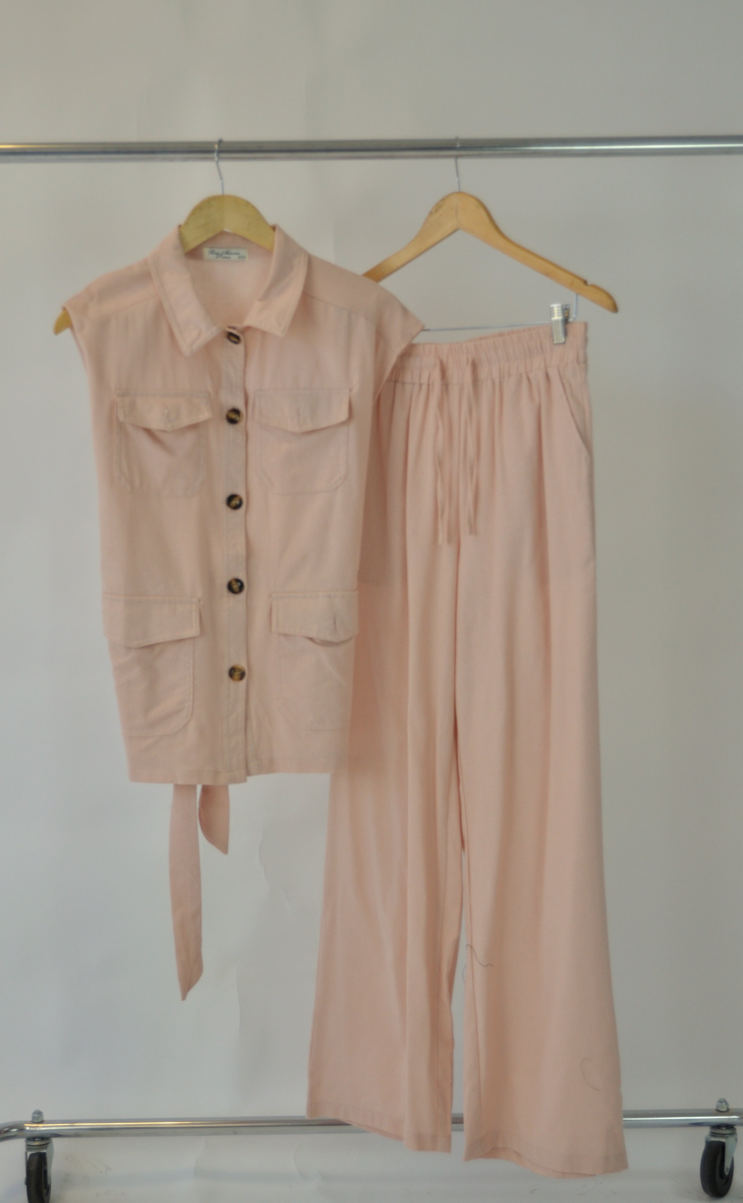 P250947J Conjunto 2 Piezas Blusón Con Cinto