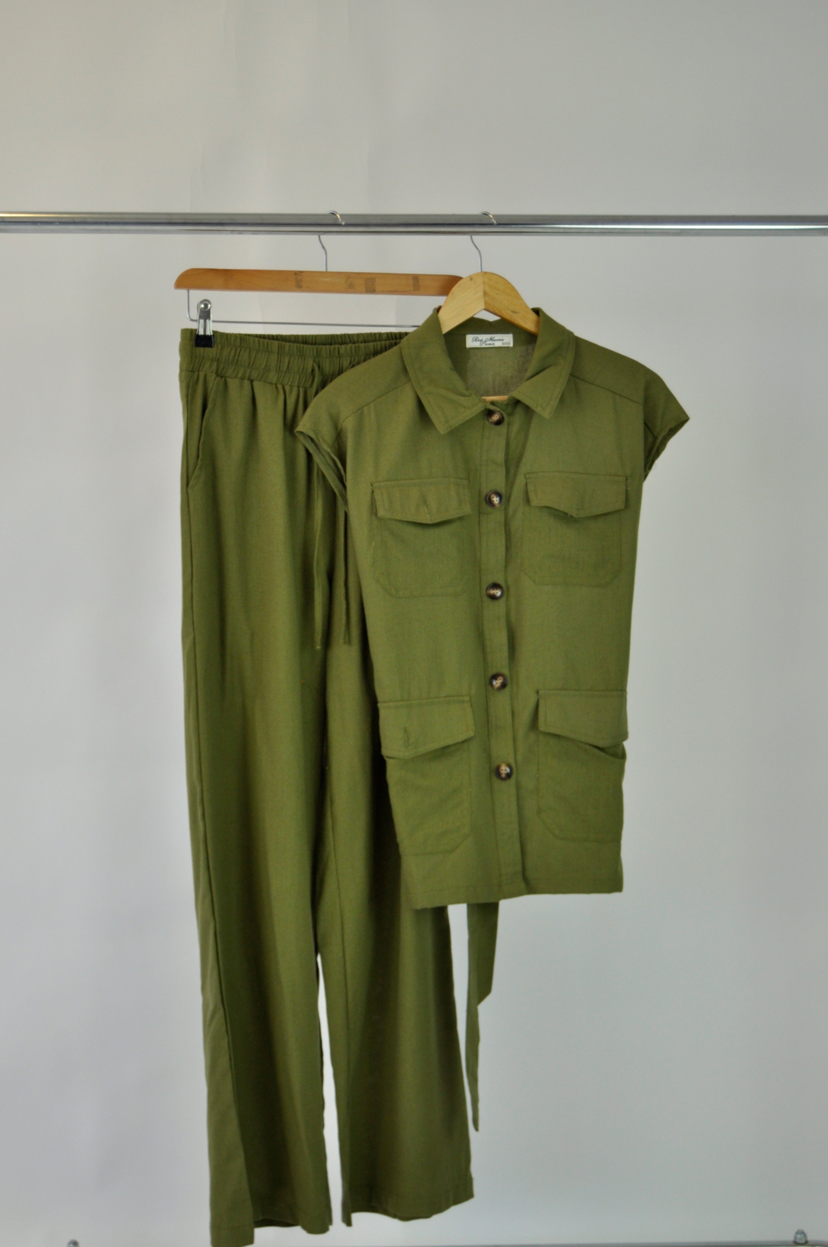 P250947J Conjunto 2 Piezas Blusón Con Cinto