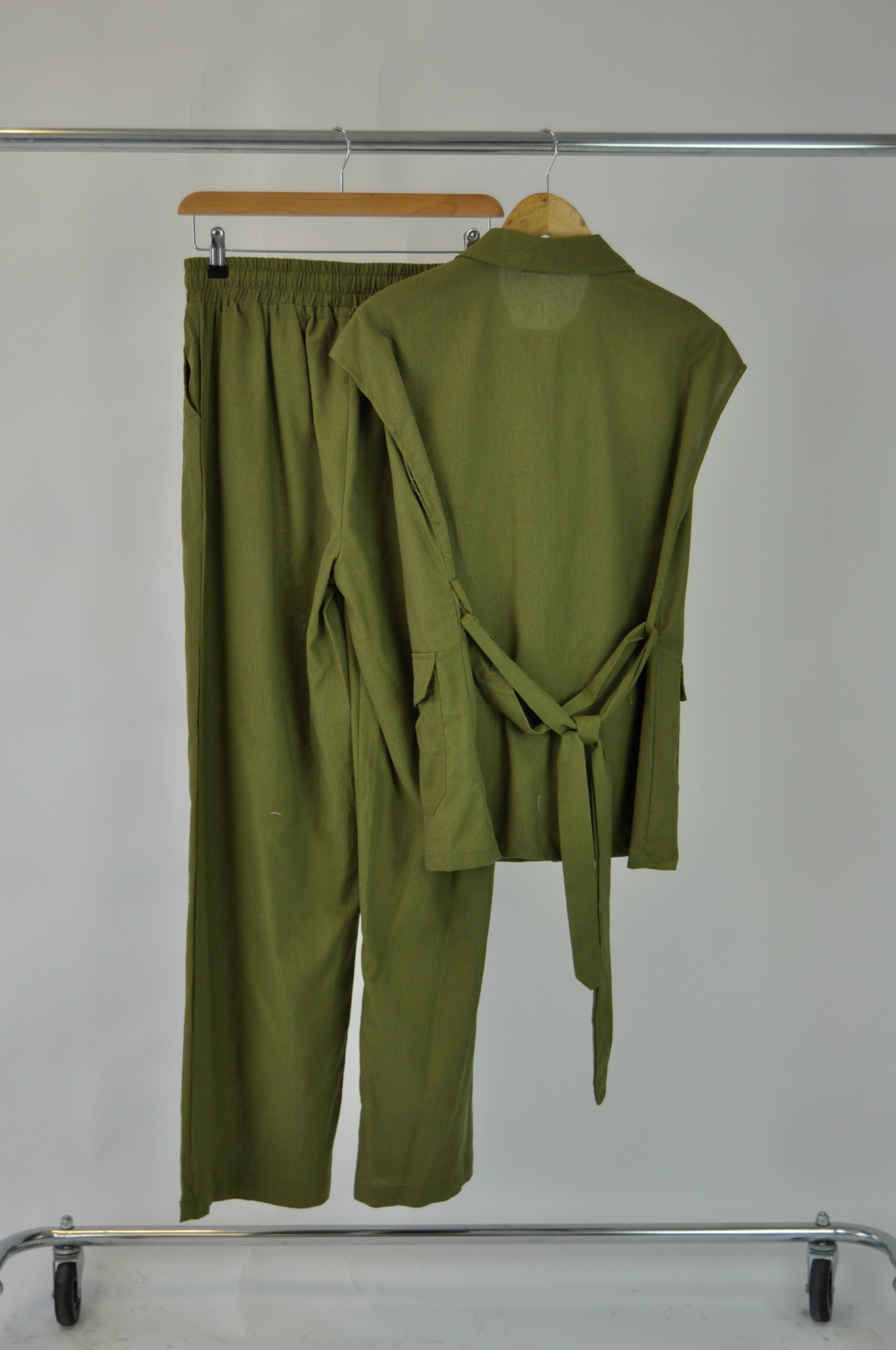 P250947J Conjunto 2 Piezas Blusón Con Cinto