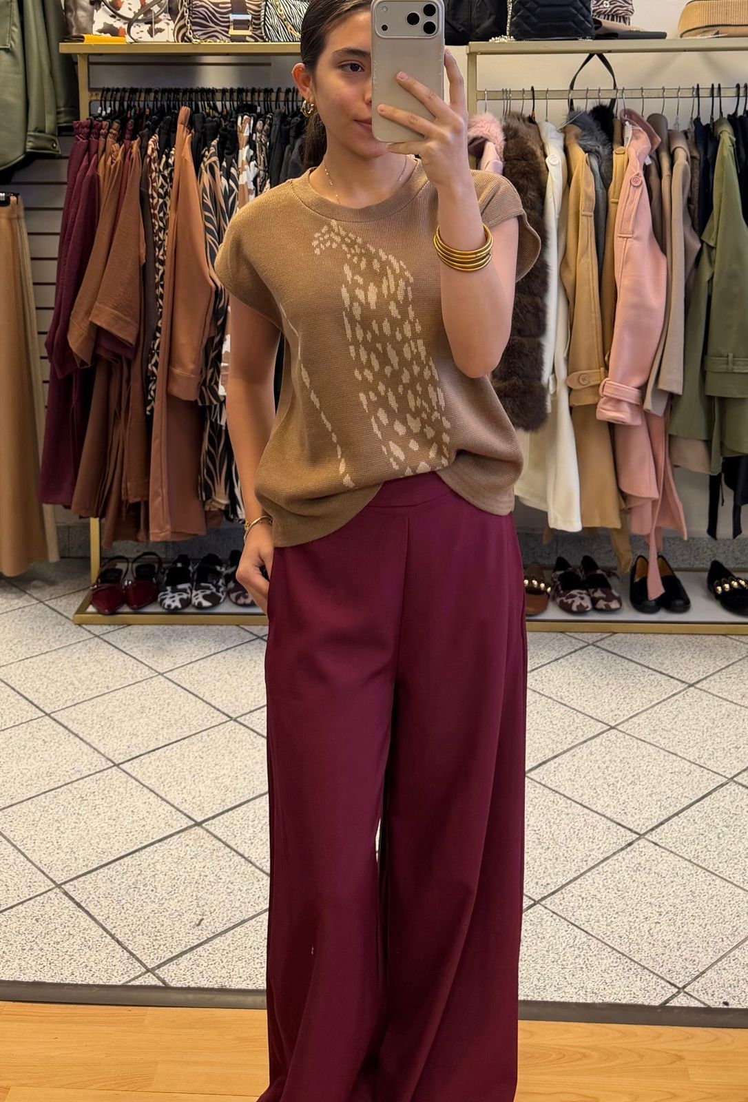 629 Chaleco Tipo Suéter Diseño Punteado