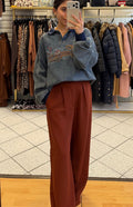4153BLJ Pantalón Recto con Pinzas