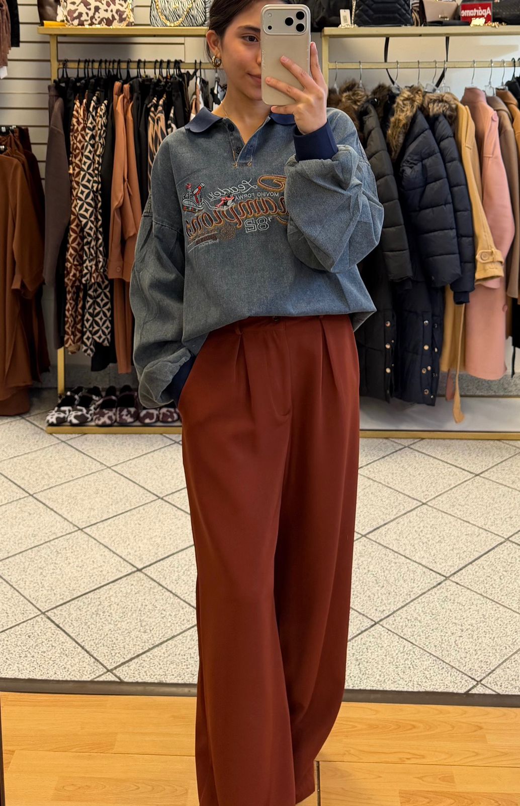 4153BLJ Pantalón Recto con Pinzas