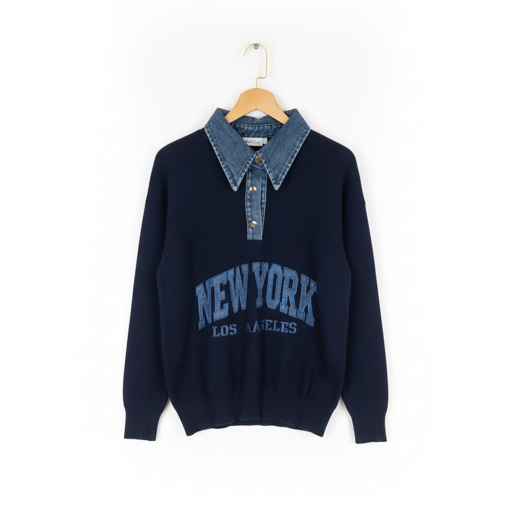 Sueter NY Mezclilla MQ-5929-11