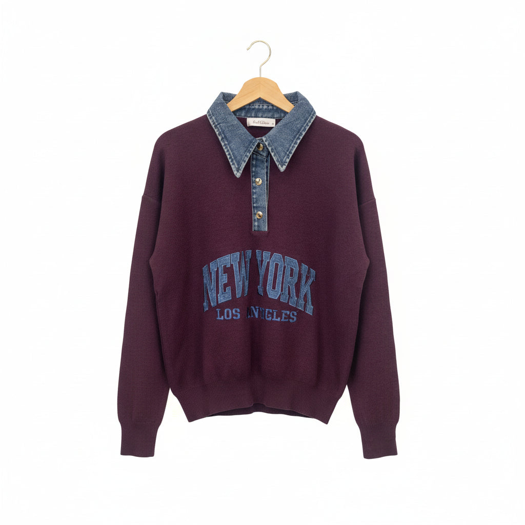 Sueter NY Mezclilla MQ-5929-11