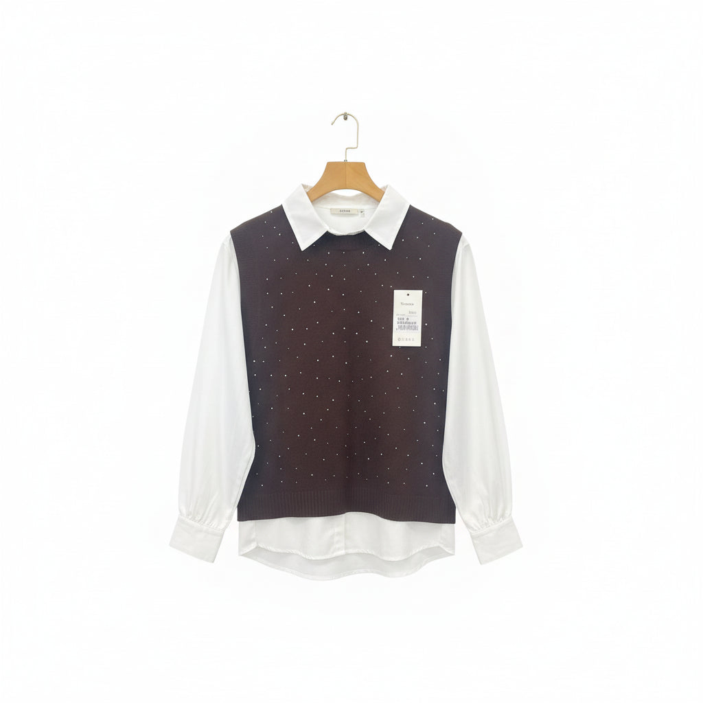 Camisa Chaleco V-QY011-12
