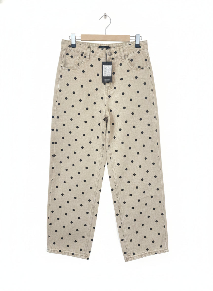 CL-26Y-3249-9 Pantalón Barril Dots