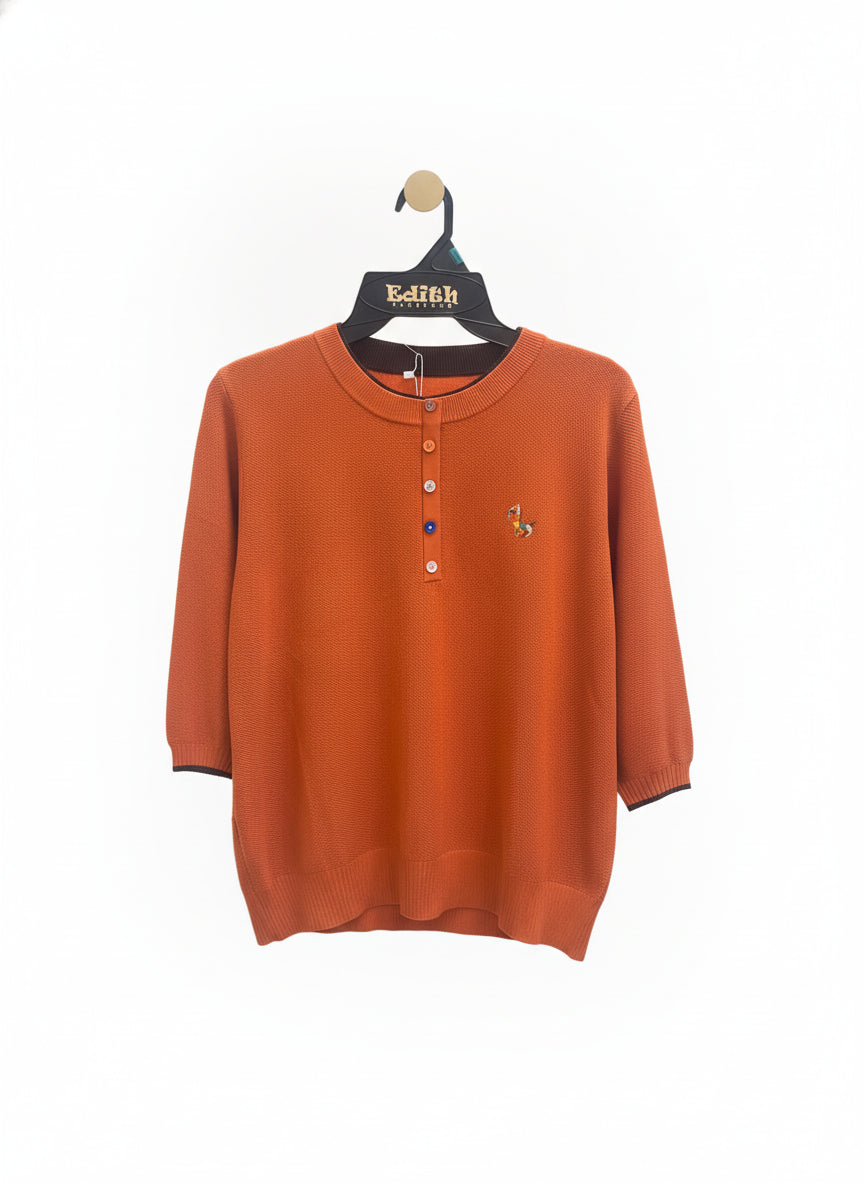HY-B376-Blusa Red Llama