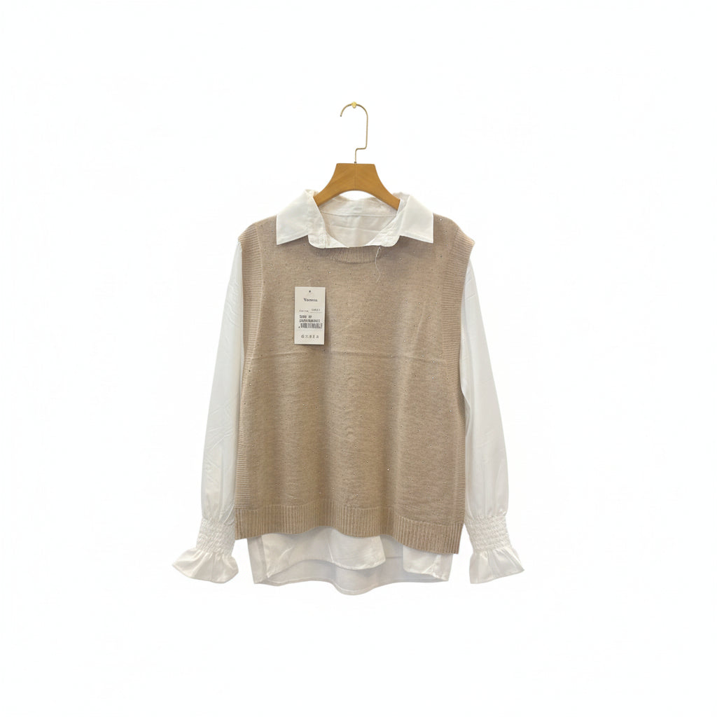 Camisa Chaleco V-QY011-12