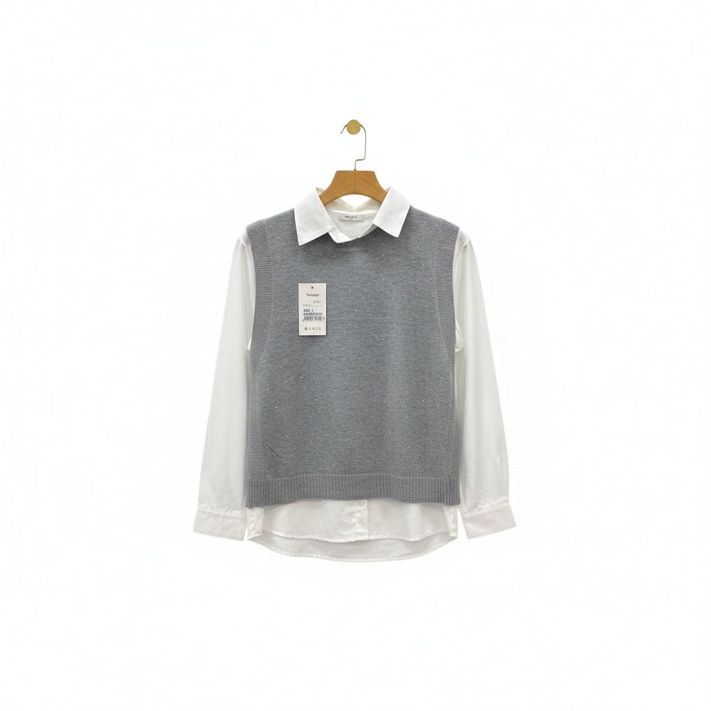 Camisa Chaleco V-QY011-12