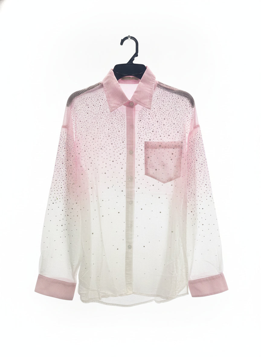 HY-J836-12 Camisa Degradado Brillos