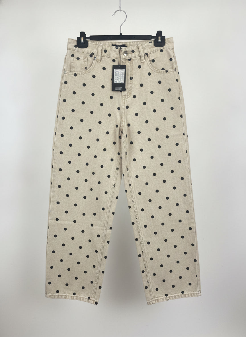 CL-26Y-3249-9 Pantalón Barril Dots
