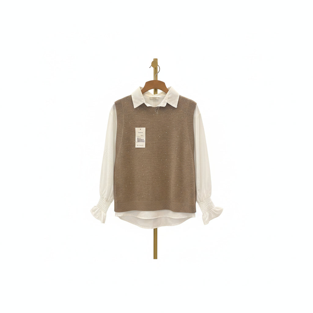 Camisa Chaleco V-QY011-12
