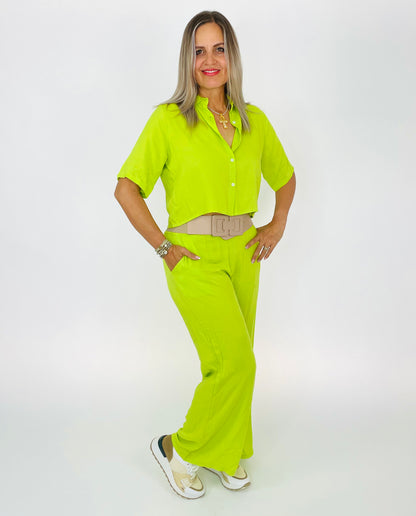 Conjunto Camisa Pantalon Liso OKP95539