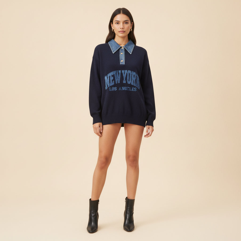 Sueter NY Mezclilla MQ-5929-11