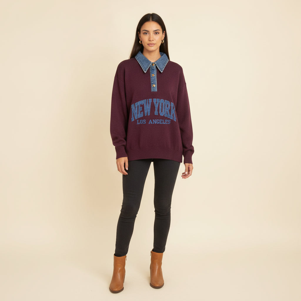 Sueter NY Mezclilla MQ-5929-11
