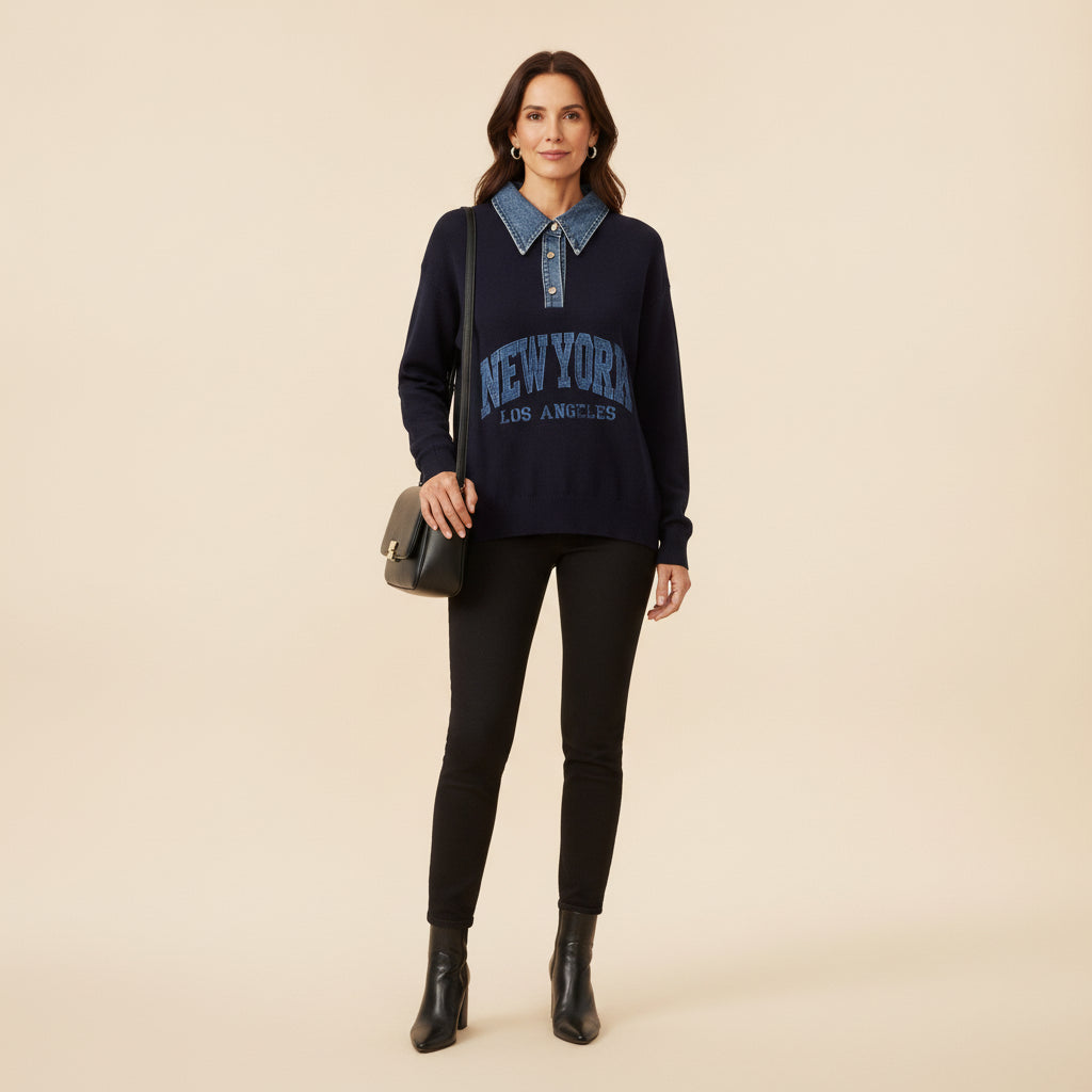 Sueter NY Mezclilla MQ-5929-11
