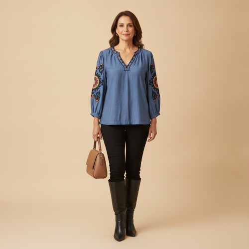 Blusa Bordado EU-LL018-12