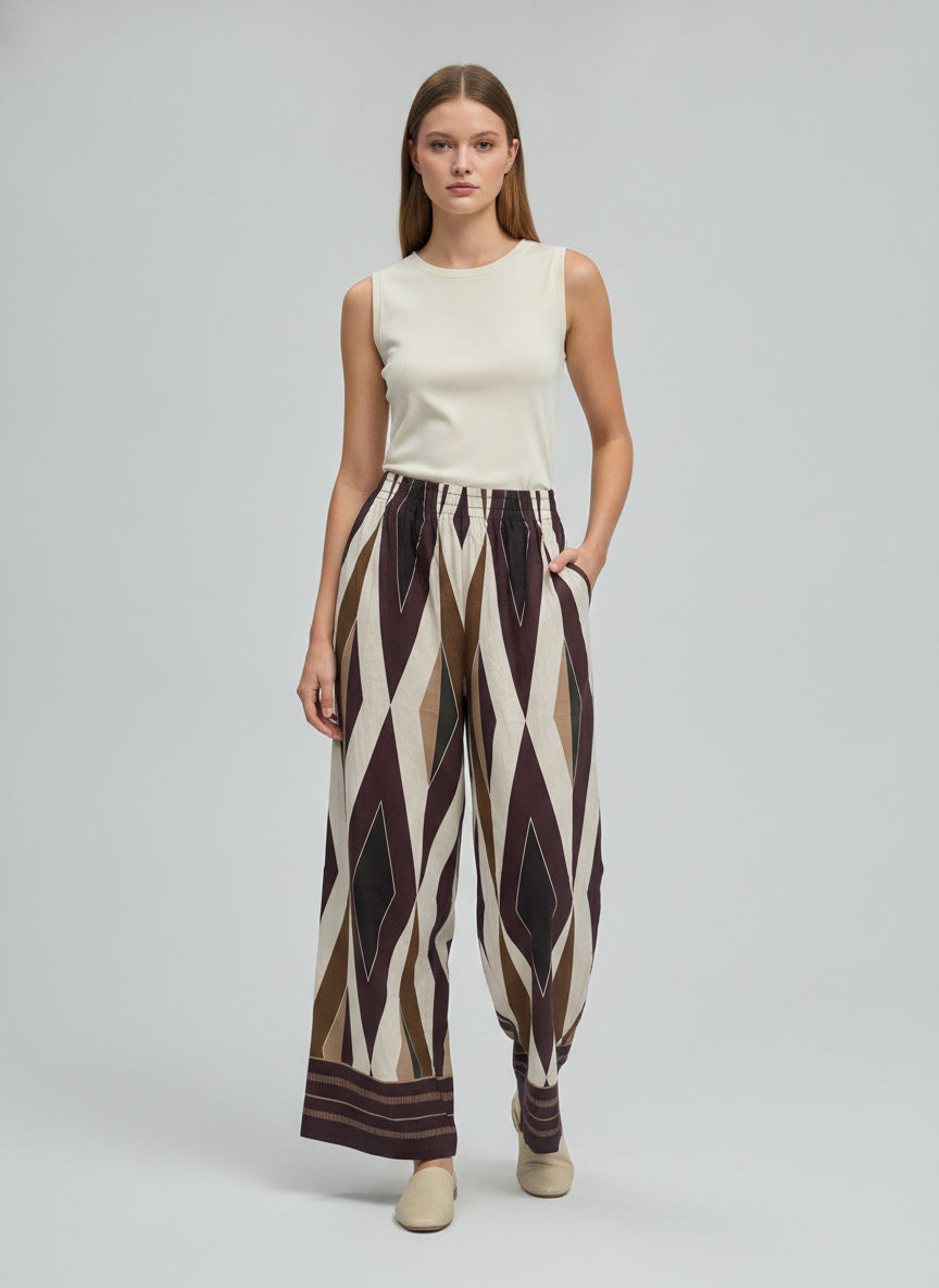 MI-D3714 Pantalón Estampado