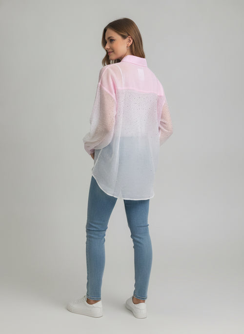 HY-J836-12 Camisa Degradado Brillos