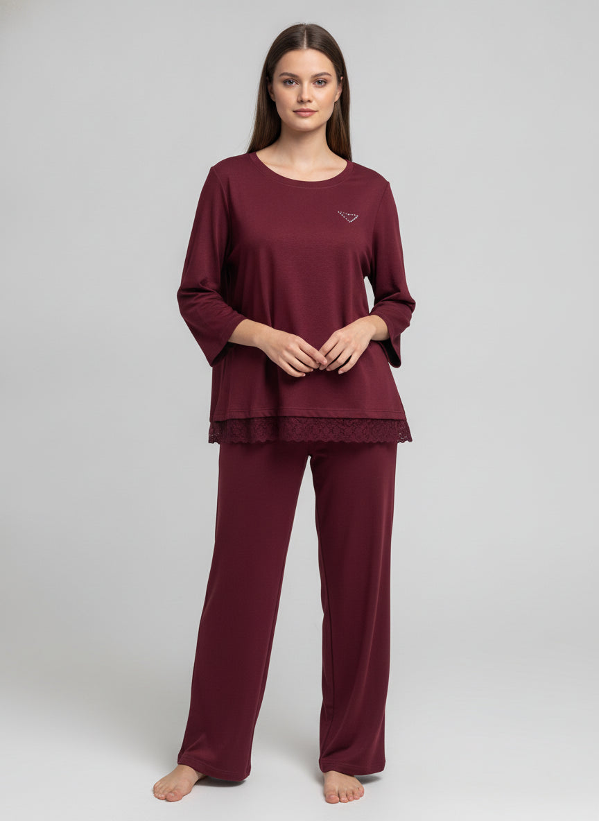 HY-J609-12 Conjunto Orilla Encaje