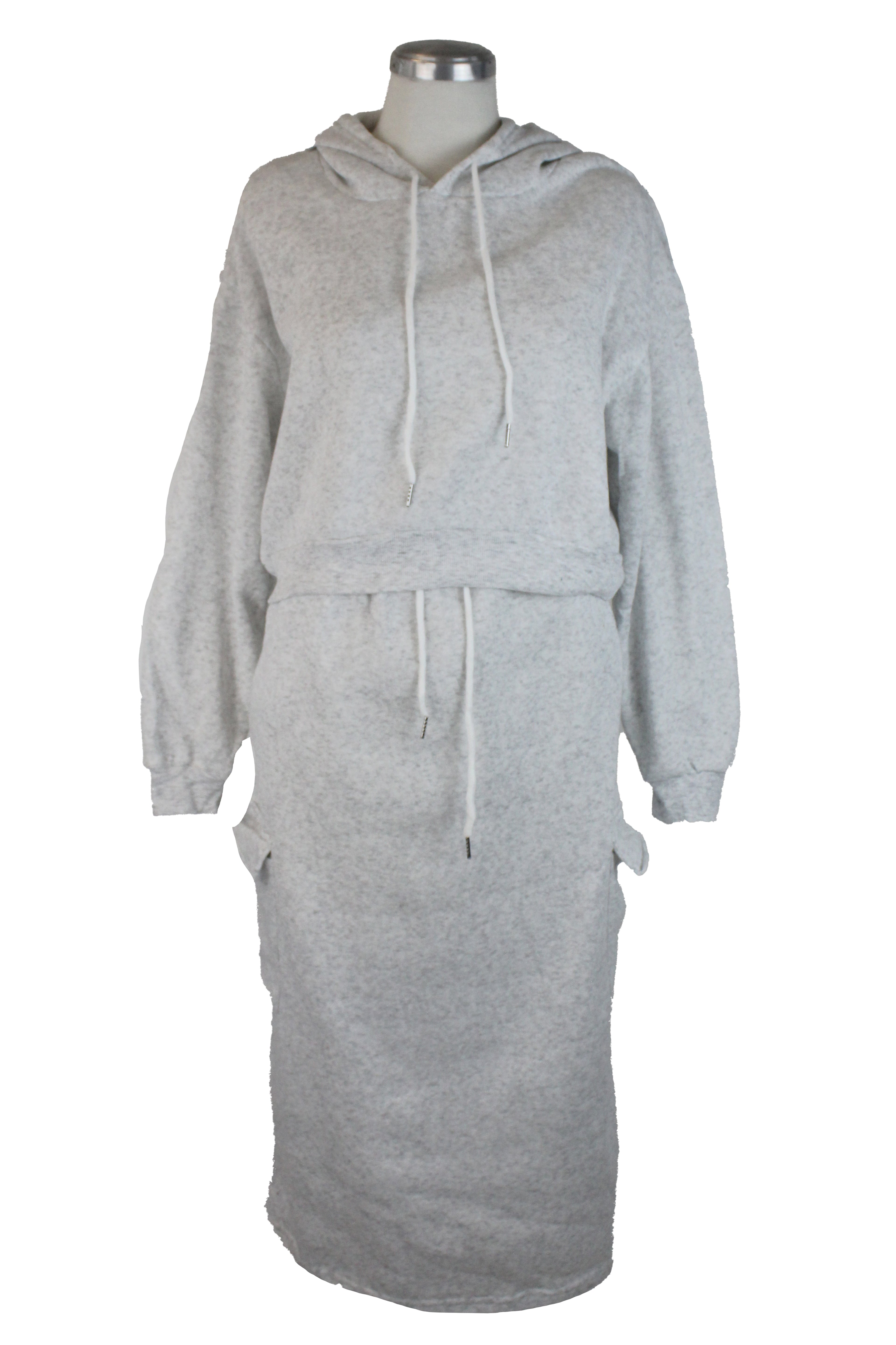 SETF25231 Conjunto Lisa con Falda y Sudadera Corta