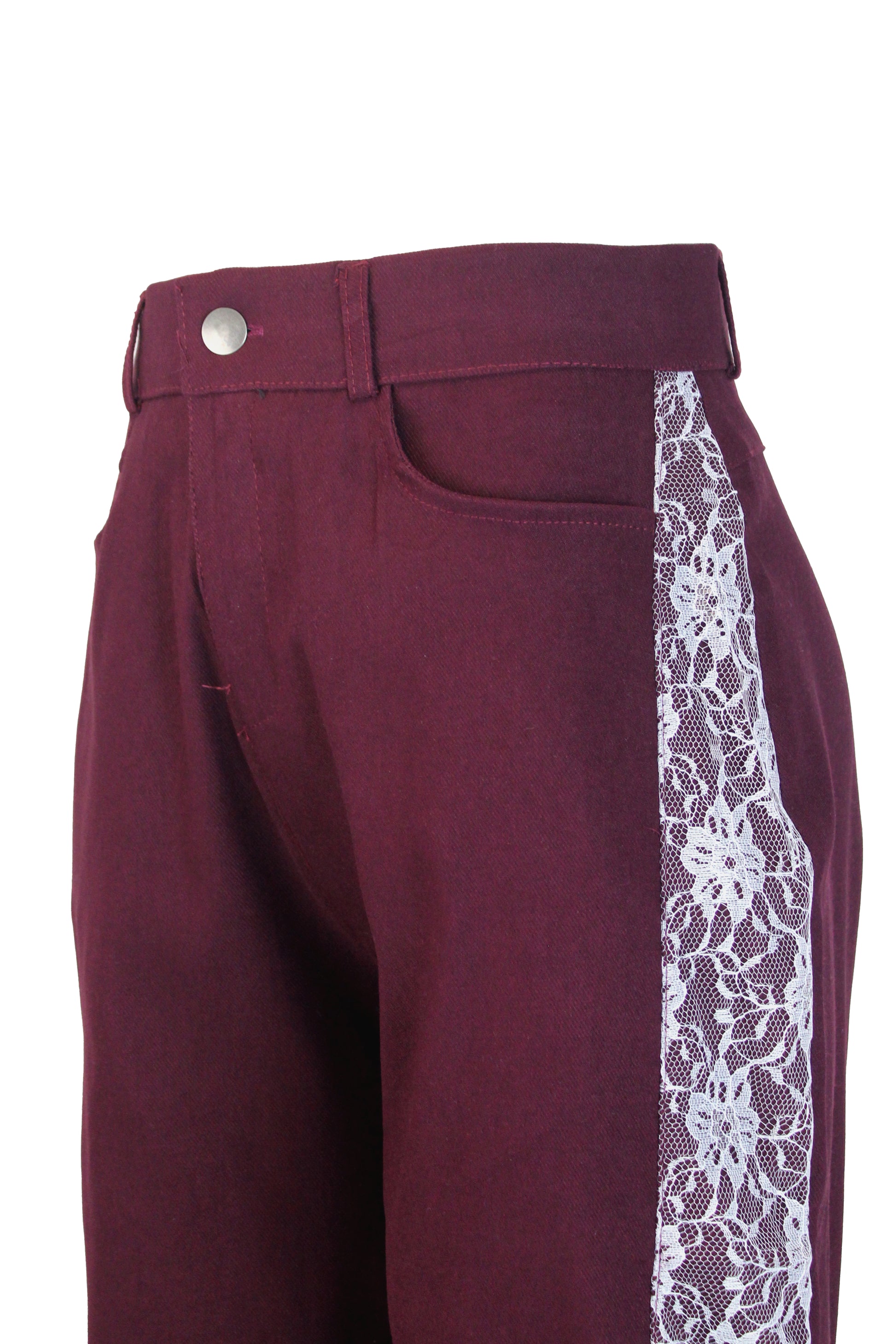 AMN-24309 Pantalón con Pretina Bordado Lateral