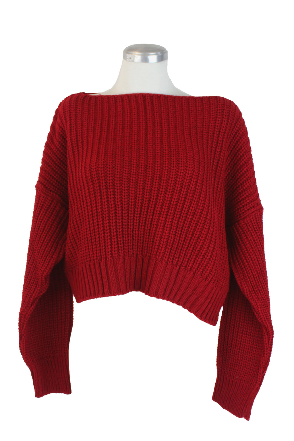 VALERIA Sueter Corto de Punto Trenzado