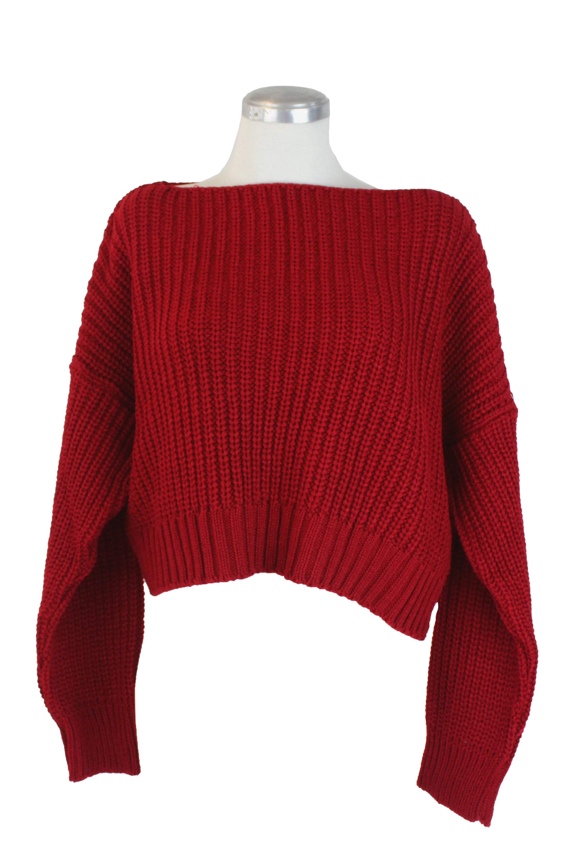 VALERIA Sueter Corto de Punto Trenzado