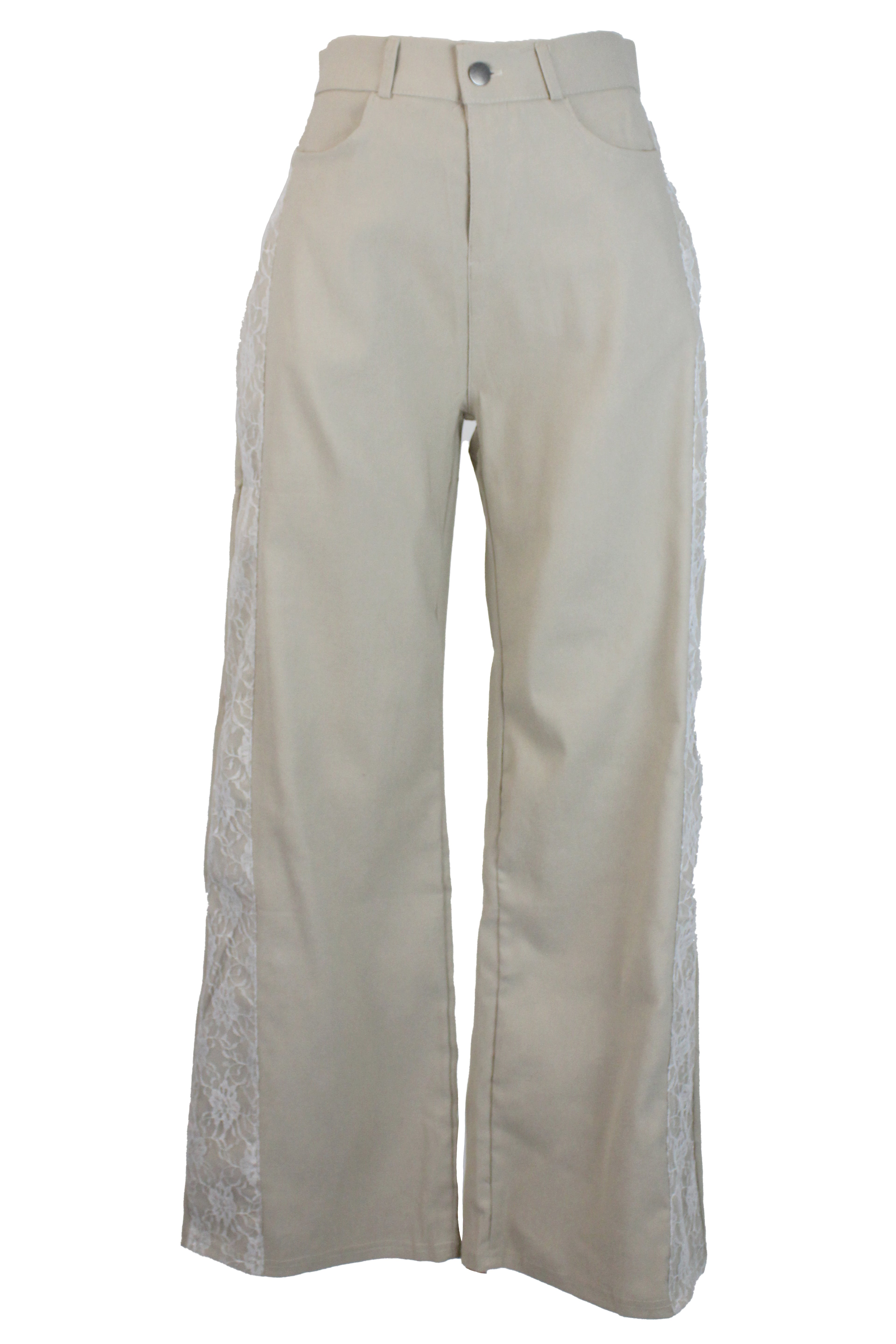 AMN-24309 Pantalón con Pretina Bordado Lateral