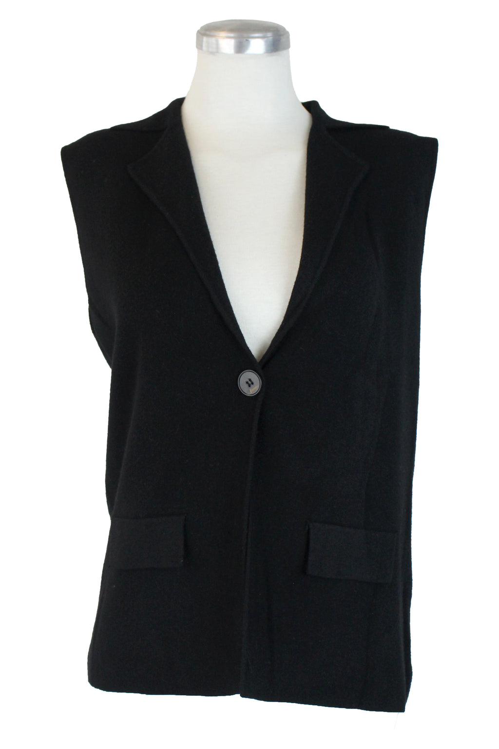 OJ-2740M Chaleco Tipo Suéter con Bolsas Decorativos