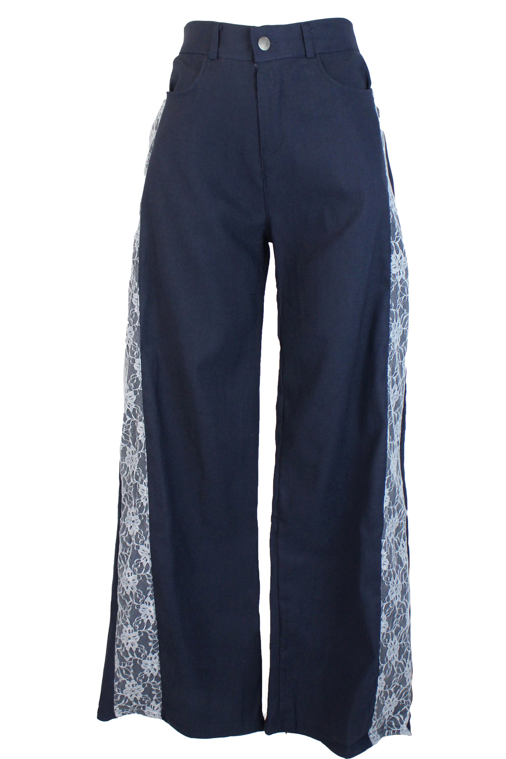 AMN-24309 Pantalón con Pretina Bordado Lateral