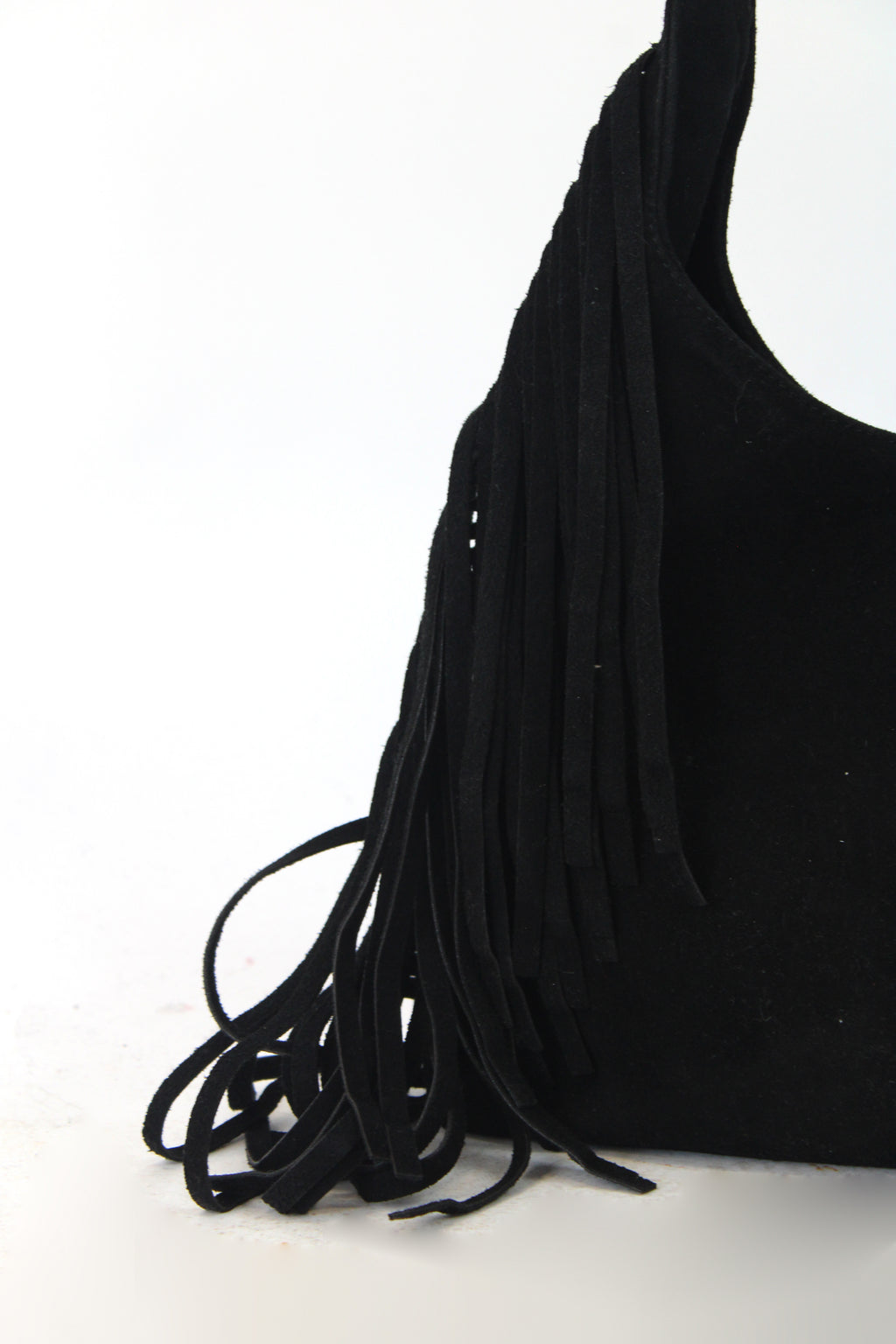 2601 Bolsa Gamuza con Barbitas Asa Seguida