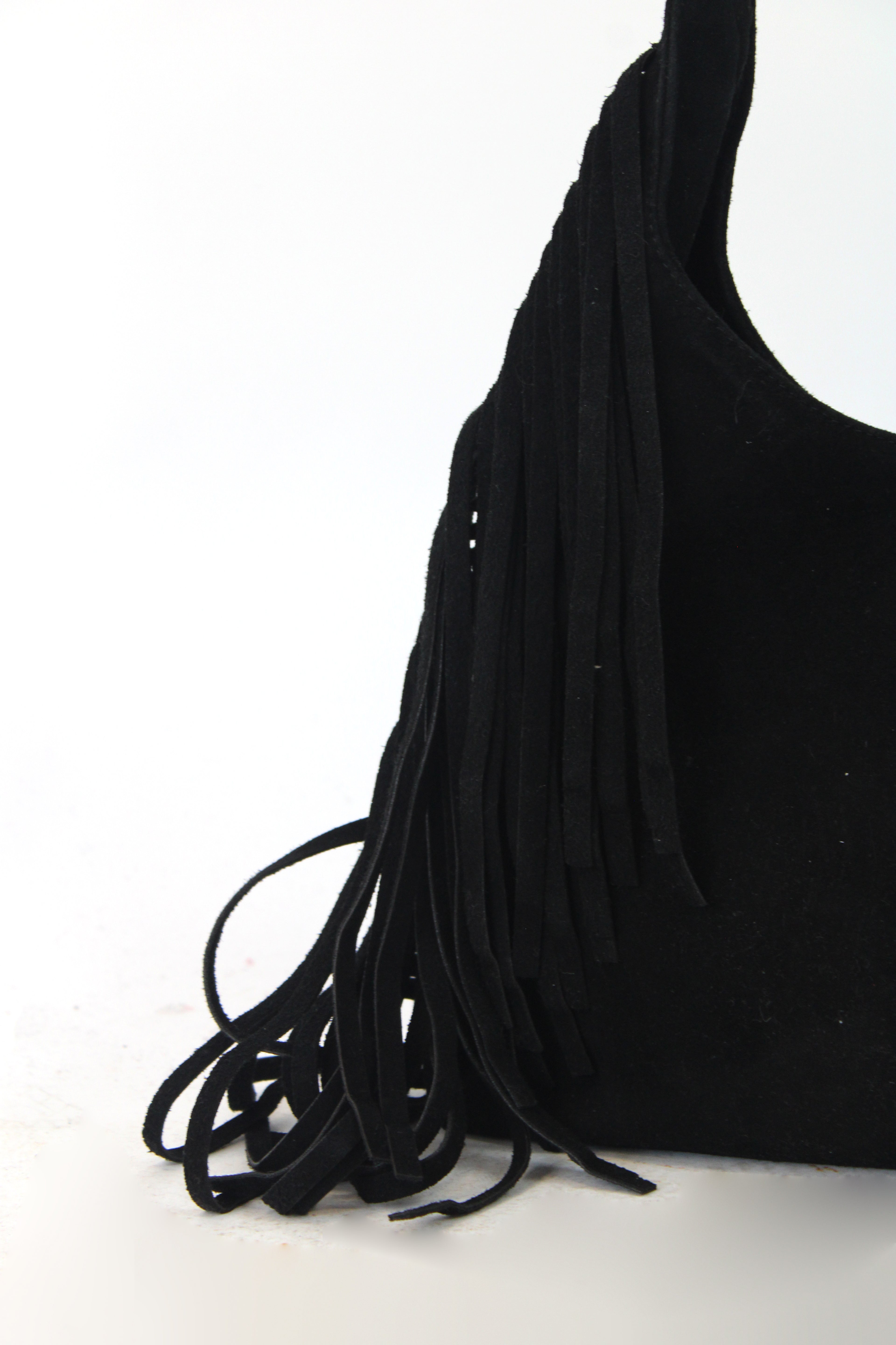 2601 Bolsa Gamuza con Barbitas Asa Seguida