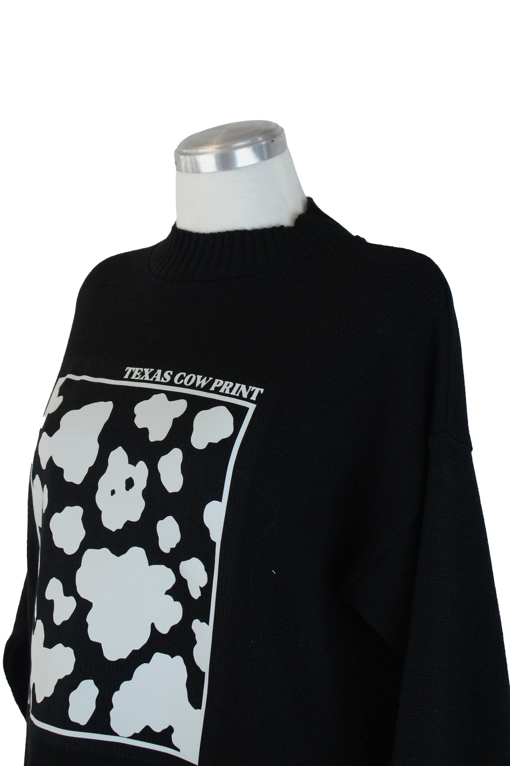 624 Suéter Manga Larga Estampado Texas Cow