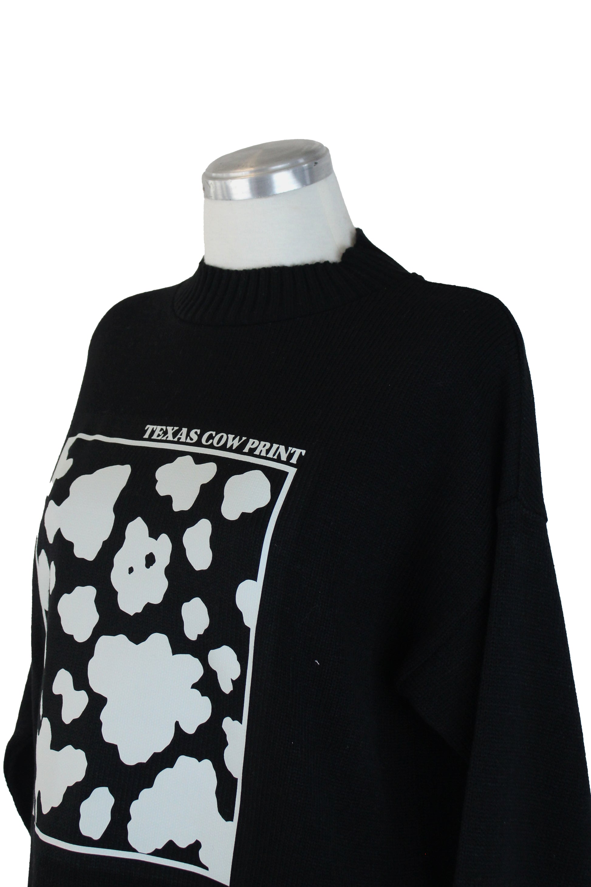 624 Suéter Manga Larga Estampado Texas Cow