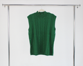 001 Blusa Tejida S/Mangas Cuello Medio