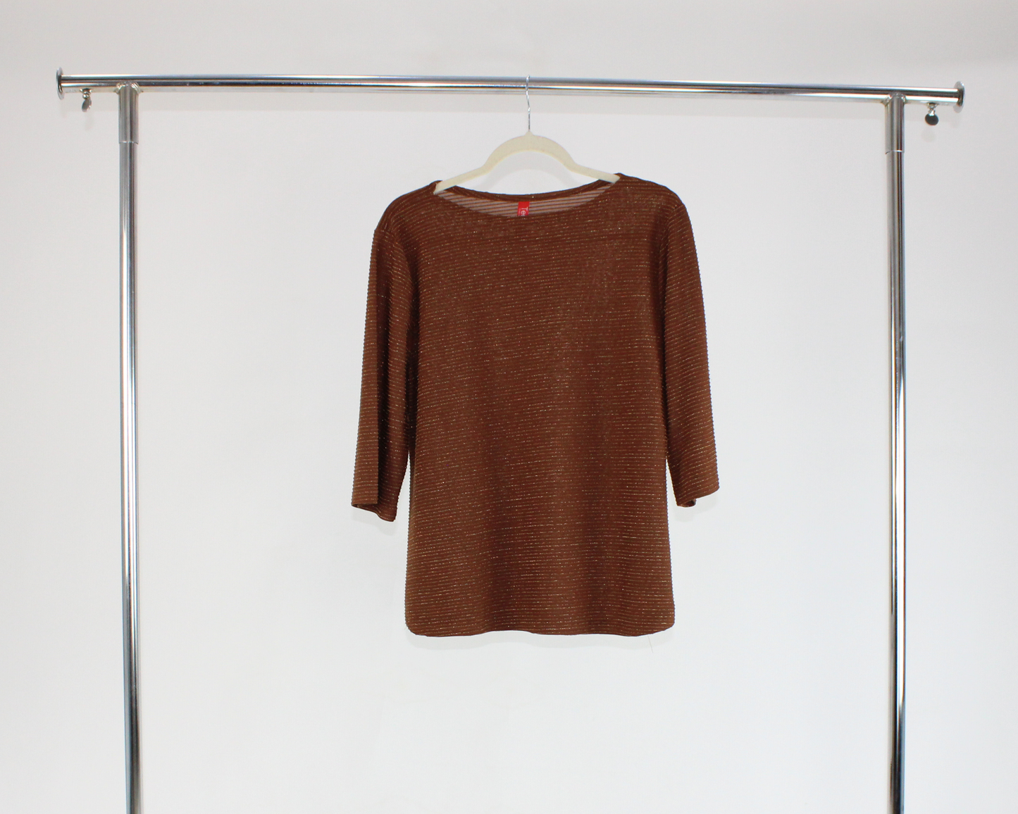 1638.1 Blusa Lineas Horizontal Brillo