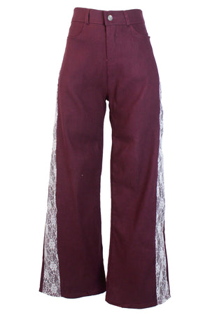 AMN-24309 Pantalón con Pretina Bordado Lateral