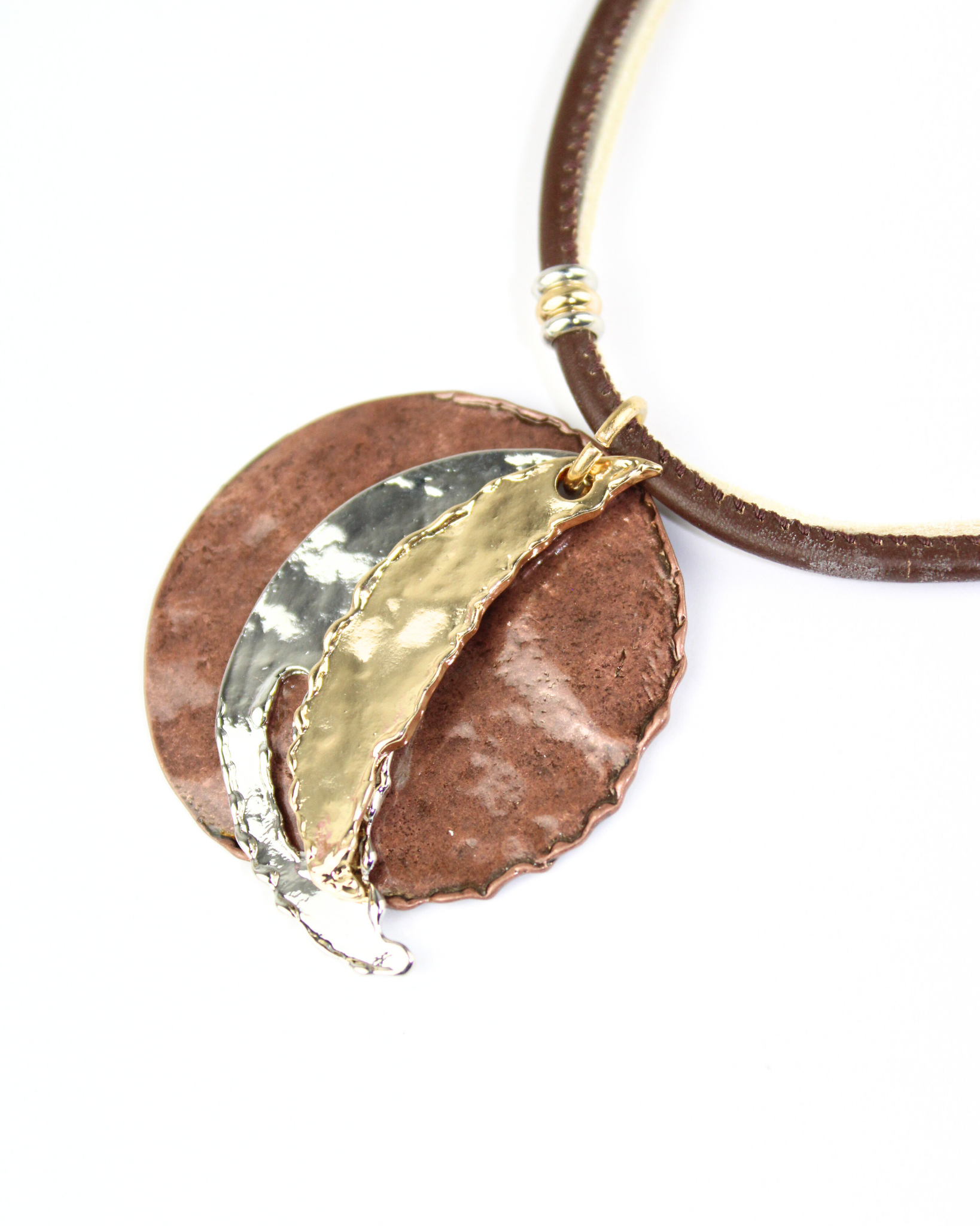 25024 Collar dije 2 medias lunas