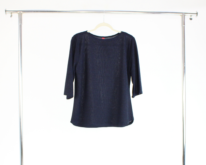 1638.1 Blusa Lineas Horizontal Brillo